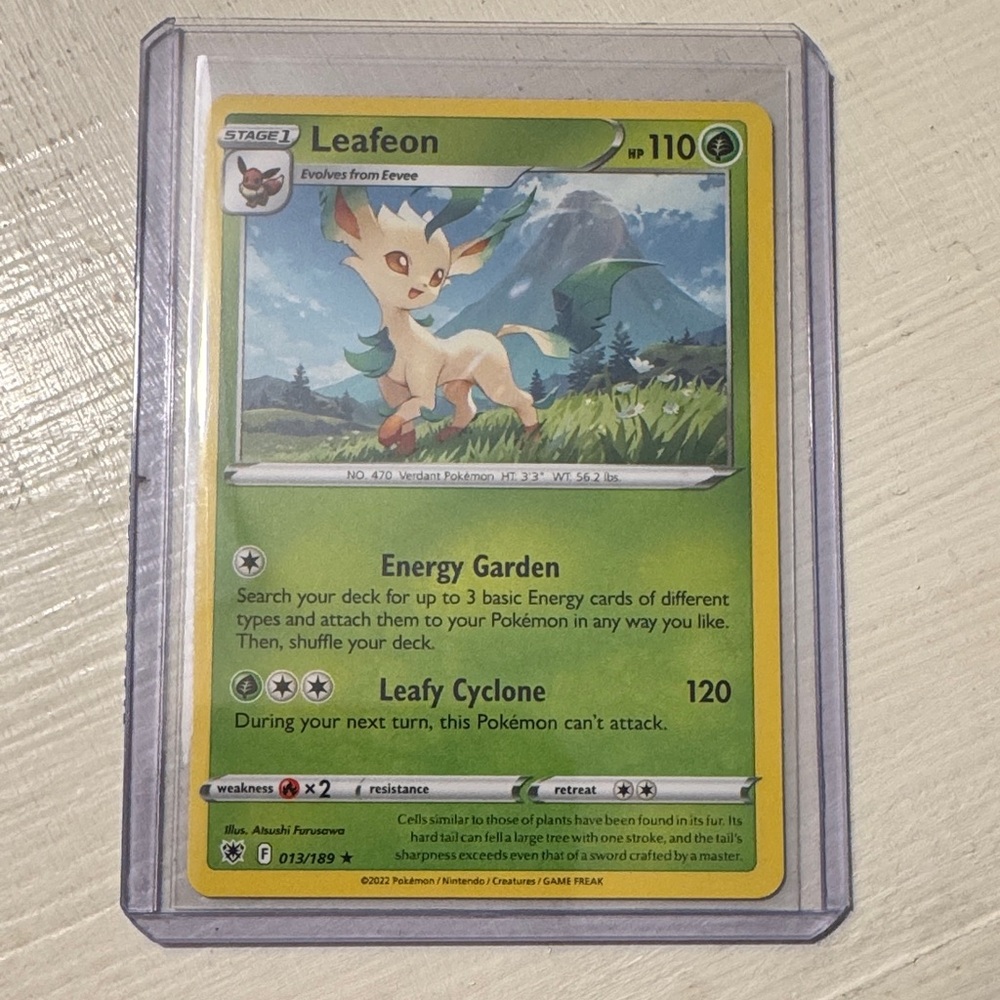 Leafeon Trading Card - Green